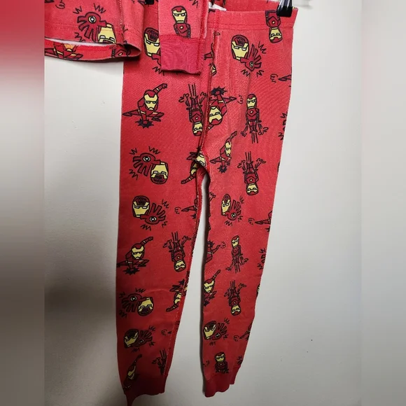 Marvel Iron Man Hanna Andersson Boys Pajama Set Size 6-7 - Picture 3 of 6